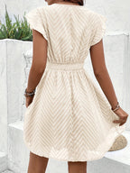 Sommerkjole V-Hals Boho Silhuet Elegant Stil