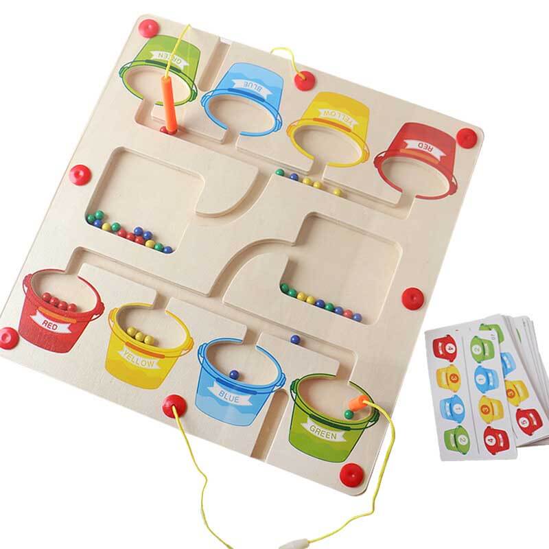 ANFINITE Kletshuts™ MagneticMaze – Giocattolo Labirinto di Colori e Numeri