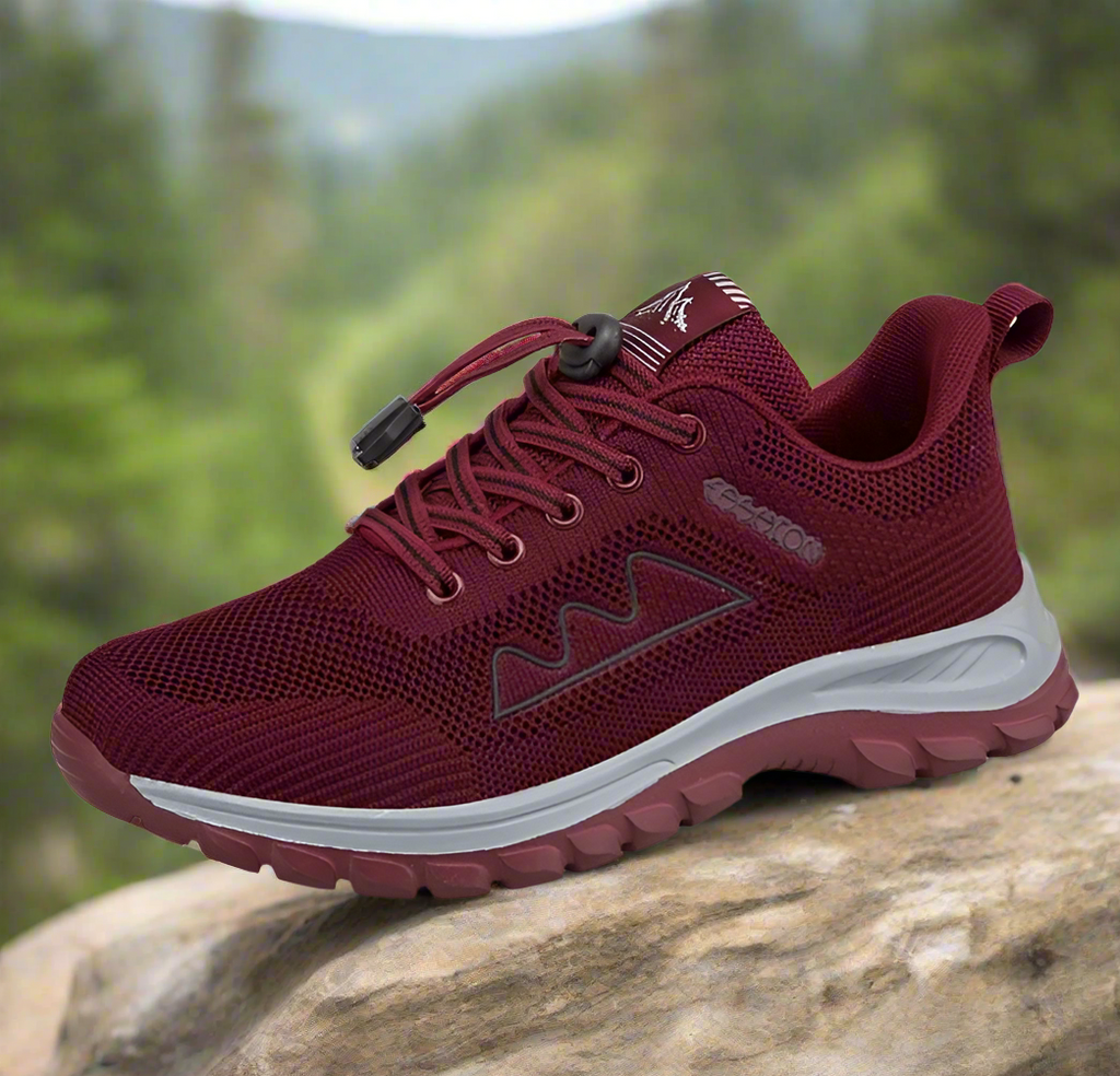Scarpe Trekking Uomo Leggere e Traspiranti – Sneakers Outdoor con Allacciatura Rapida e Suola Antiscivolo