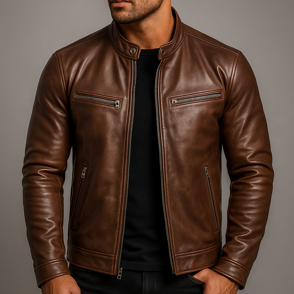 Giacca Uomo Vintage in Vera Pelle