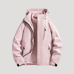 Giacca Antivento Donna Impermeabile con Cappuccio