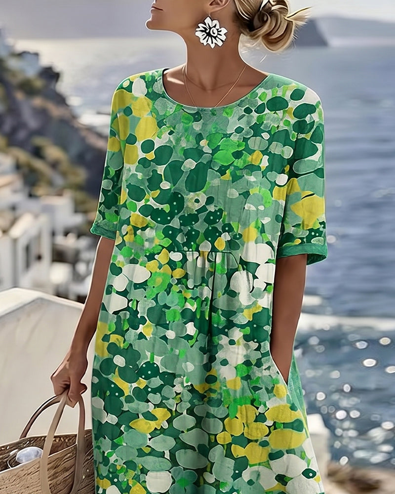 Abito Midi Floreale Estivo ANFINITE Adriana