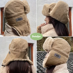 Vinterhue med Pelsfor | Vindafvisende, Varm & Komfortabel til Udendørs Brug