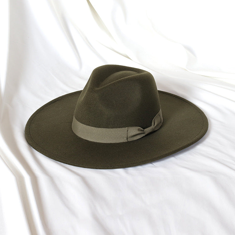 Cappello Fedora in Feltro con Fascia Decorativa