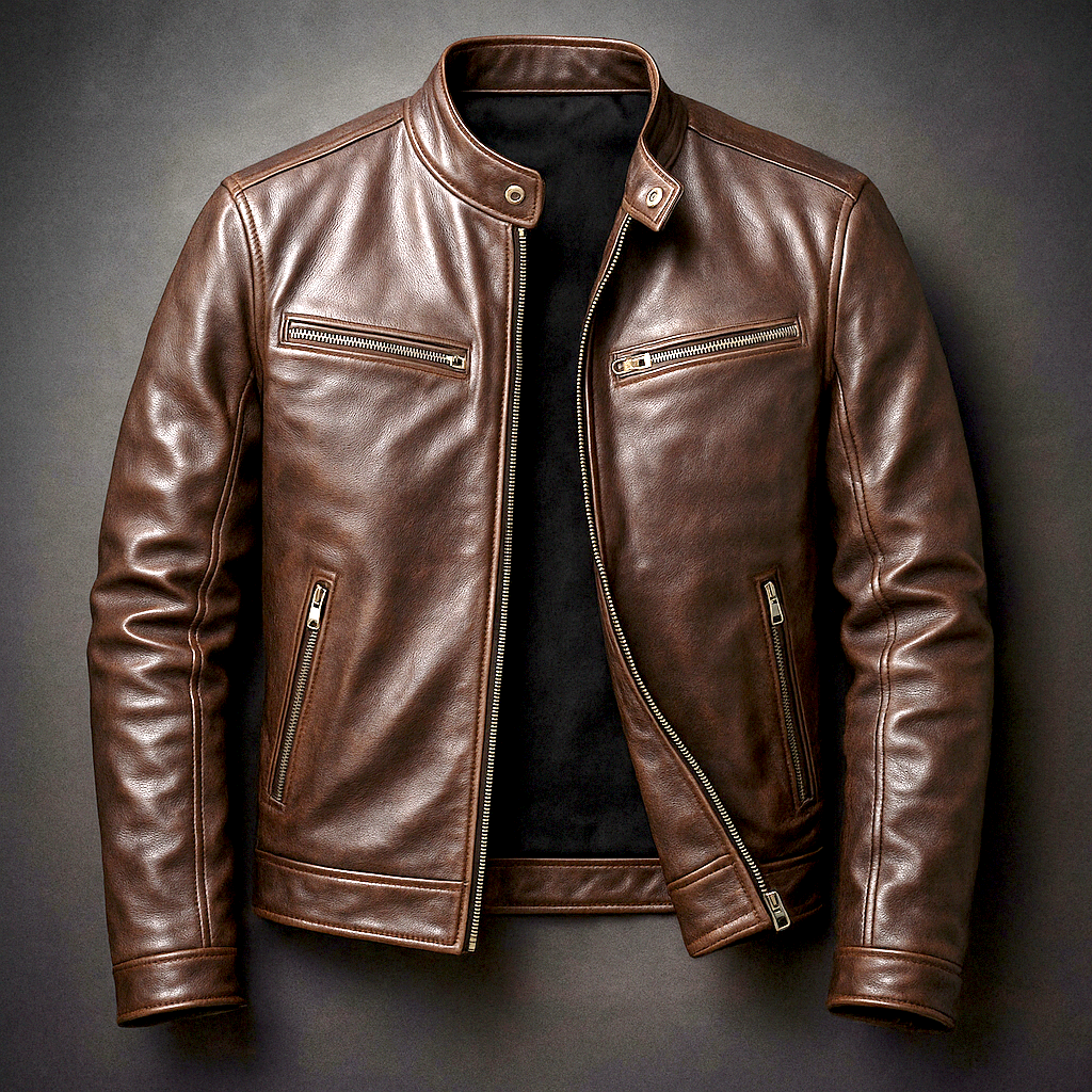 Giacca Uomo Vintage in Vera Pelle