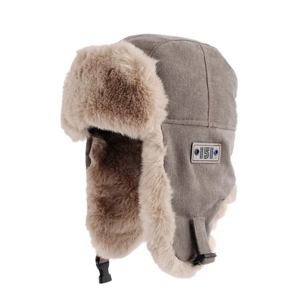 Vinterhue med Pelsfor | Vindafvisende, Varm & Komfortabel til Udendørs Brug
