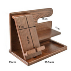 Docking Station per Telefono in Legno | Ideale organizzatore per i tuoi gadget