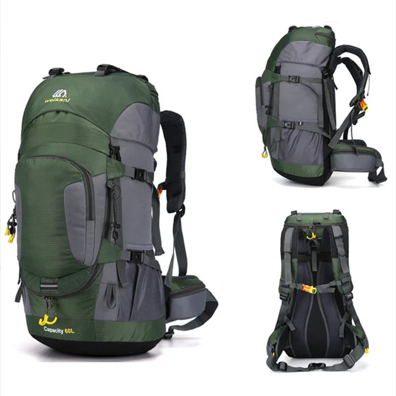 Zaino Impermeabile da 60L | Grande Capacità, Resistente & Ideale per Outdoor