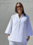 Blusa Mumbai in Popeline 100% Cotone
