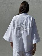 Mumbai Poplin Bluse i 100% Bomuld