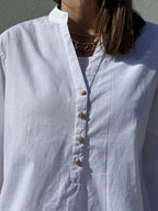 Mumbai Poplin Bluse i 100% Bomuld