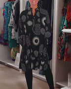 Casual Kjole Geometrisk Print Moderne Stil