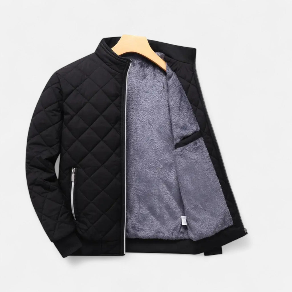 Chaqueta de invierno acolchada para hombre con forro polar - Calidez y comodidad elegantes