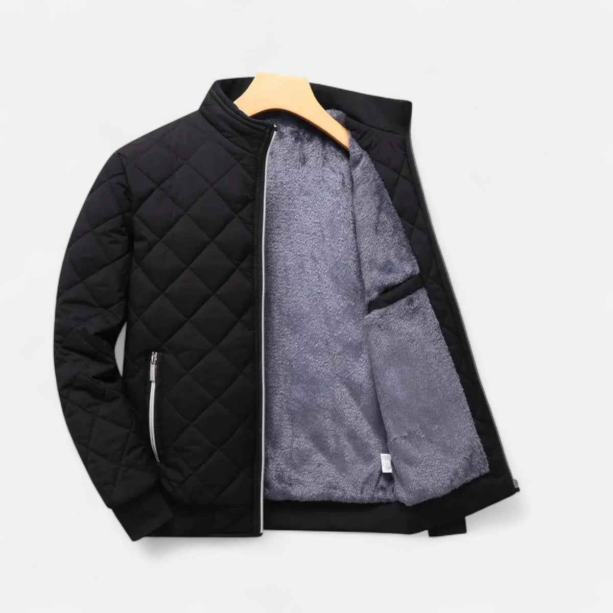 Chaqueta de invierno acolchada para hombre con forro polar - Calidez y comodidad elegantes