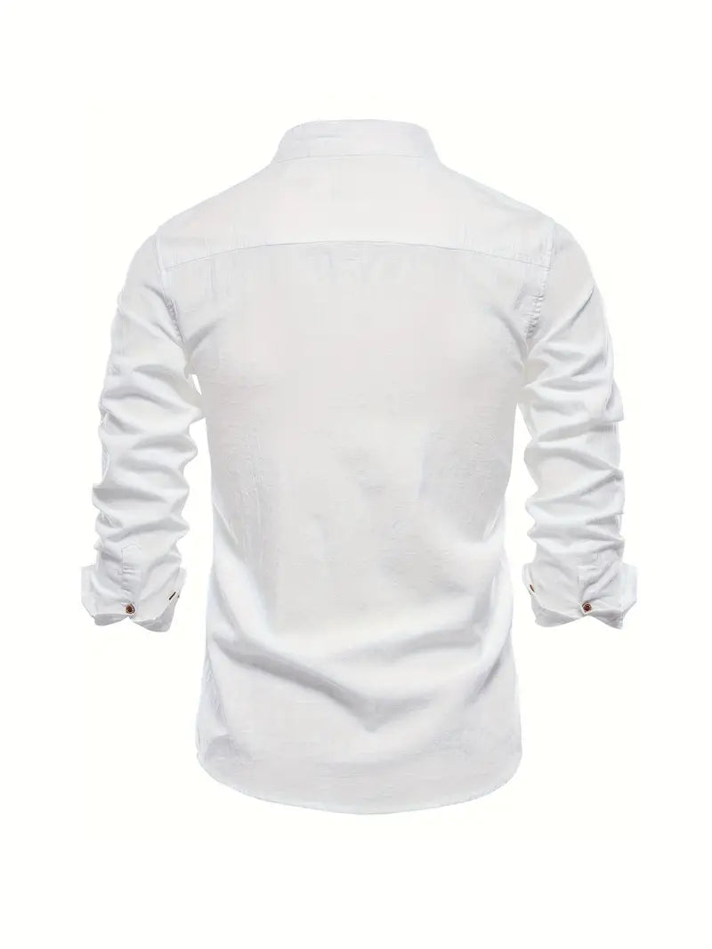 Chemise décontractée homme pour le printemps à boutons ANFINITE