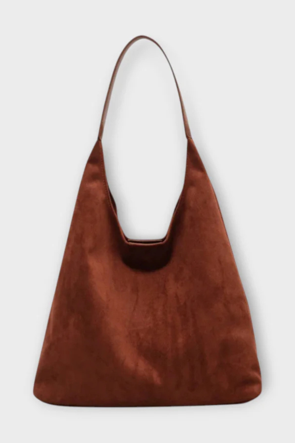 Minimalistisk Skuldertaske med Enkelt Håndtag og Ren Silhuet