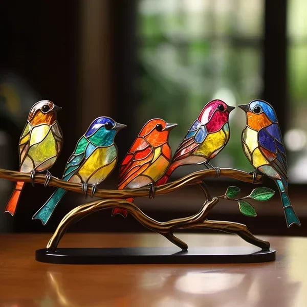 Eleganti figure di uccelli