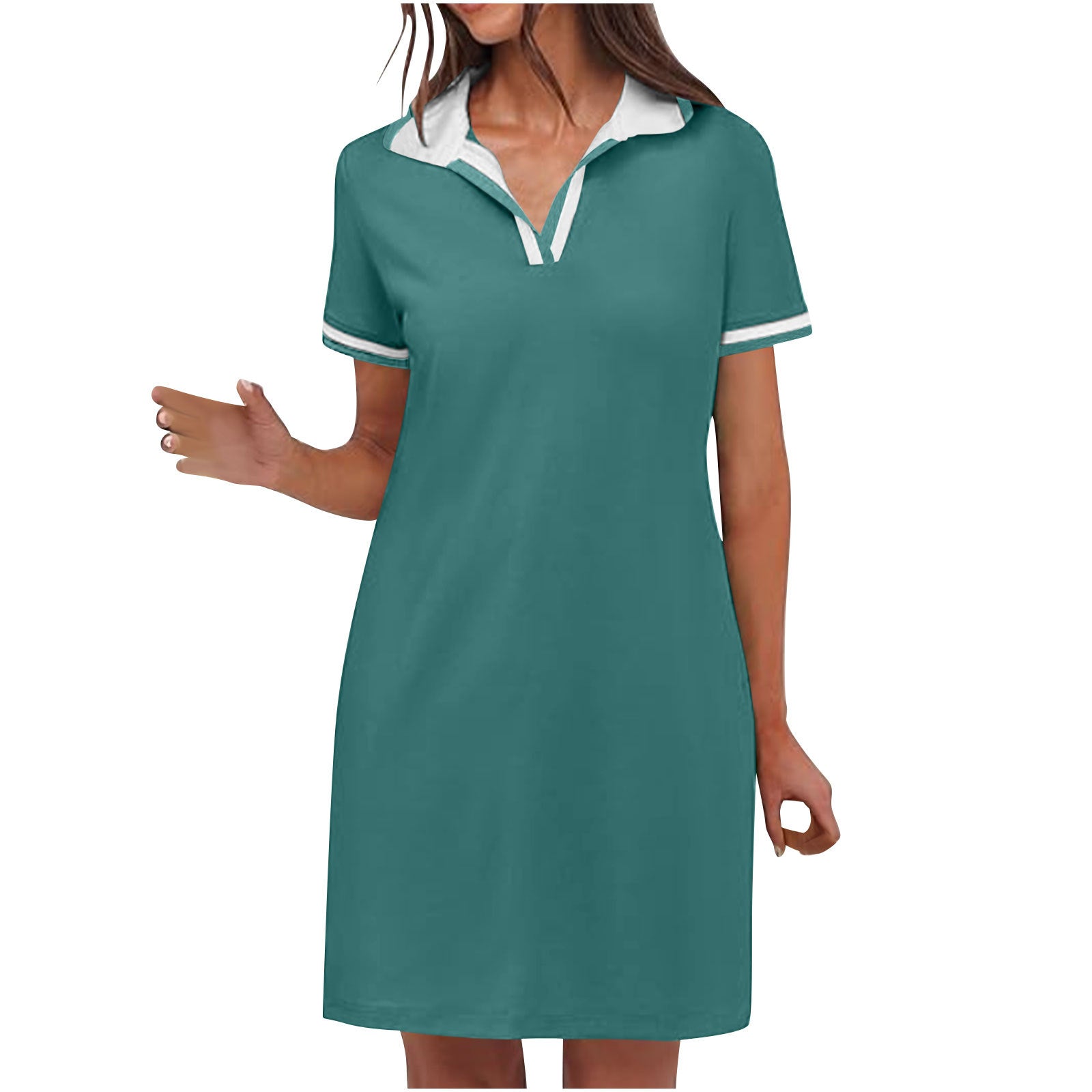Robe polo femme sport-chic avec poches
