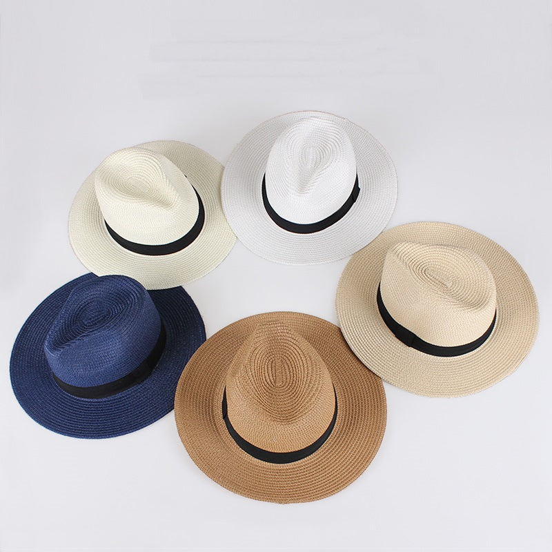 Chapeau panama pour femme à large bord en paille