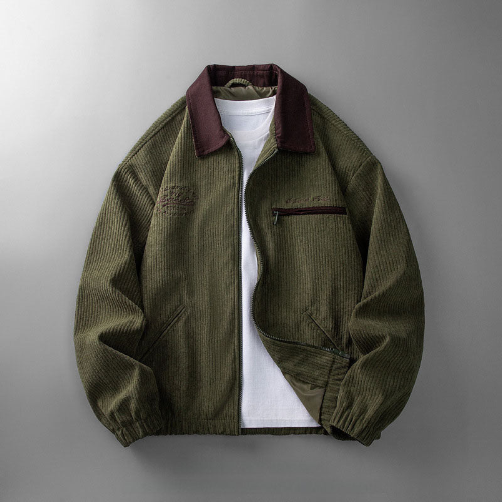 Chaqueta ligera para hombre con cremallera – Elegante y versátil para un estilo informal elegante