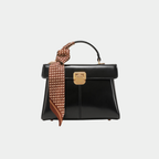 Borsa Donna in Vera Pelle con Dettagli Dorati