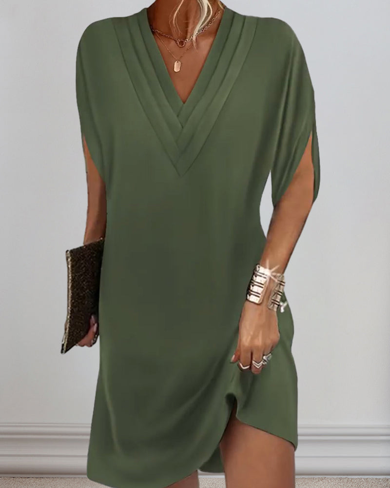 Kjole Slidsærmer Minimalistisk Elegance