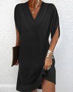 Abito V-Collo Silhouette Elegante Stile Comfort