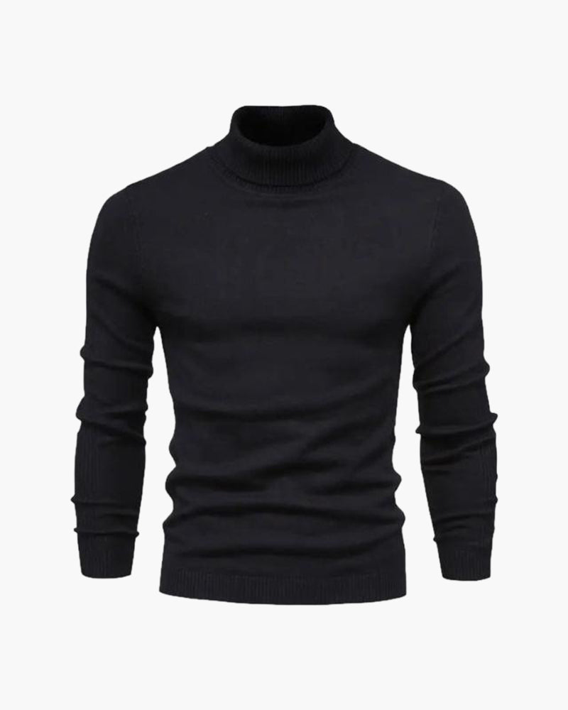 Pull à col roulé pour homme en maille fine - Élégant, doux et raffiné