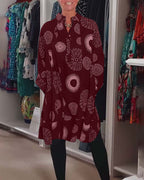 Casual Kjole Geometrisk Print Moderne Stil