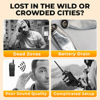 Walkie Talkie Dual Band Lunga Portata