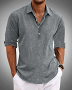 Camicia Classica in Cotone Sabbio ANFINITE da Uomo