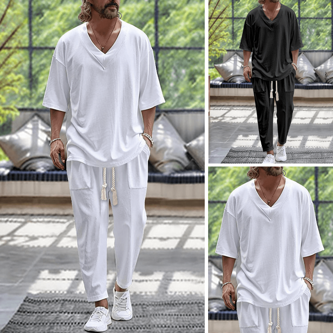 Completo Premium in Lino da Uomo – Eleganza Leggera e Comfort Naturale