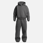 Conjunto oversize de dos piezas para hombre con sudadera con capucha y pantalones jogger - conjunto casual de estilo urbano