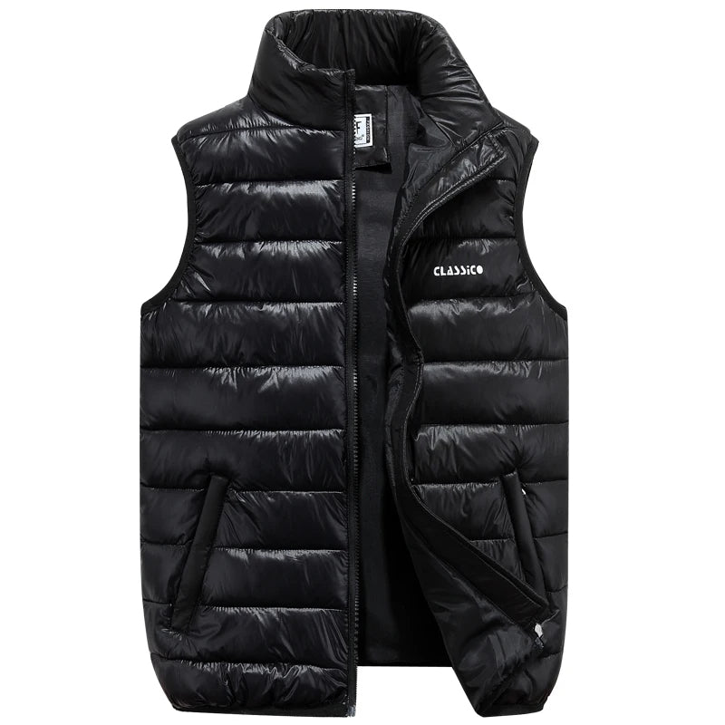 Gilet Uomo Imbottito con Zip – Smanicato Leggero, Caldo e Casual