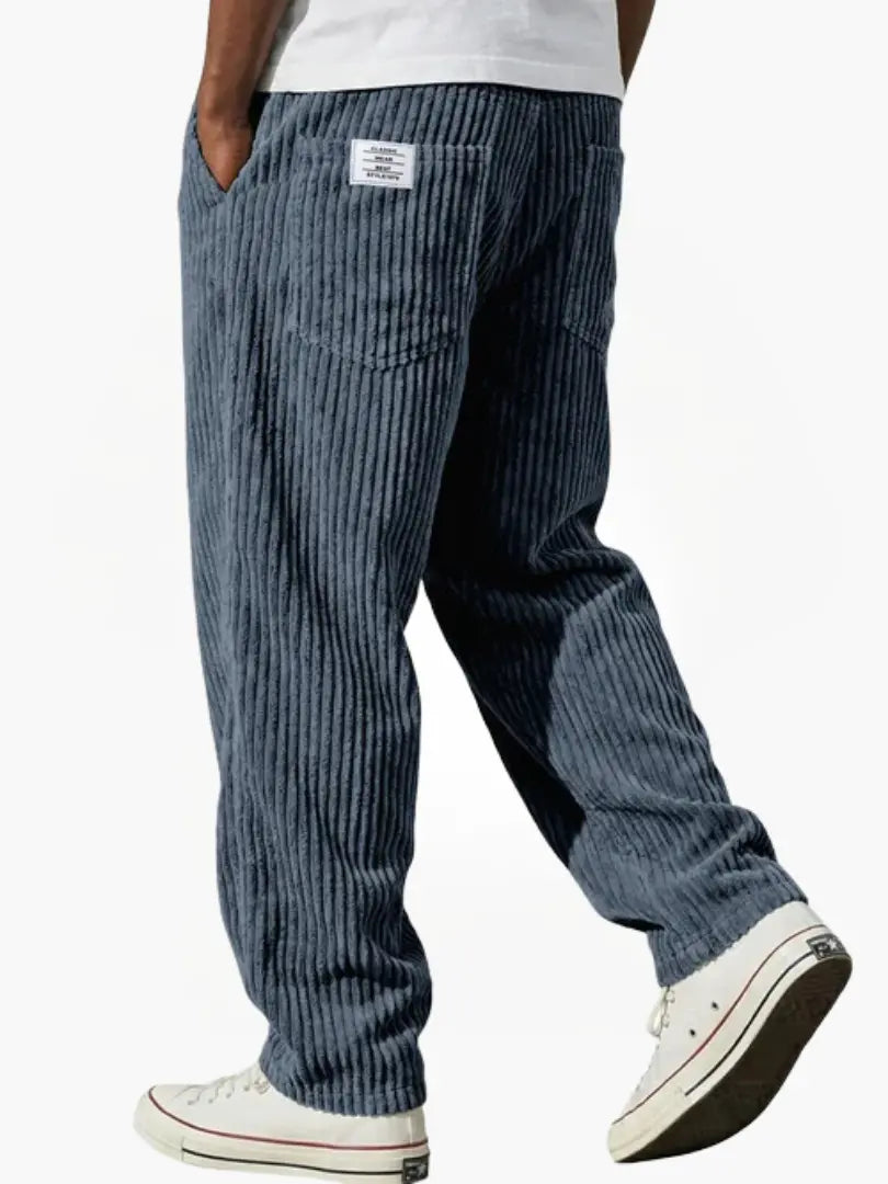 Pantaloni Uomo in Velluto a Coste con Coulisse