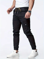 Joggers de hombre elásticos con cordón