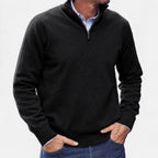 Pull élégant pour homme avec fermeture éclair - Confort et style raffiné
