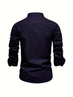 Chemise décontractée homme pour le printemps à boutons ANFINITE