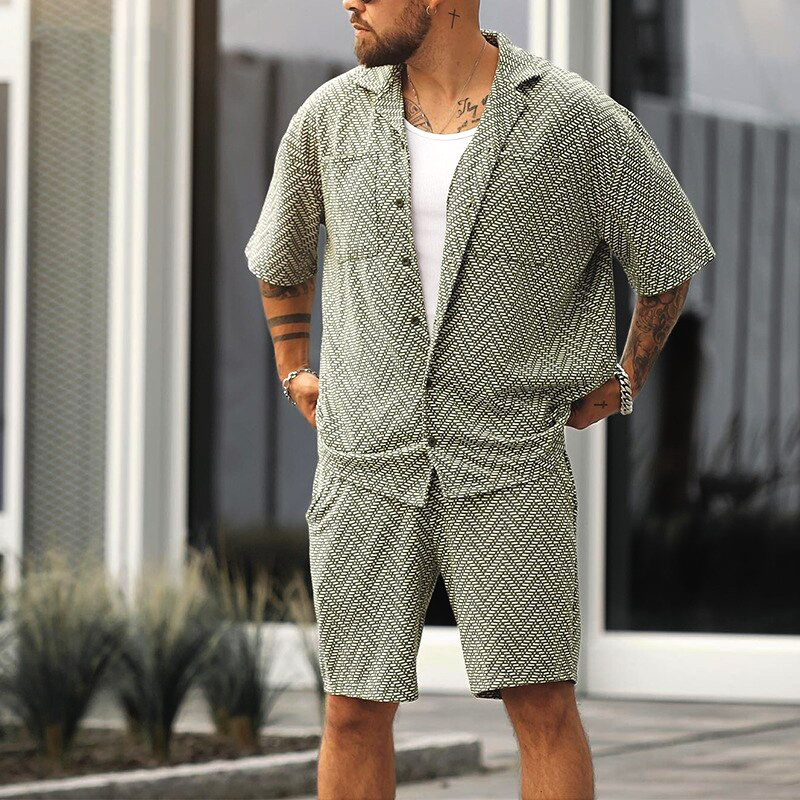 Completo Estivo Uomo con Camicia e Shorts