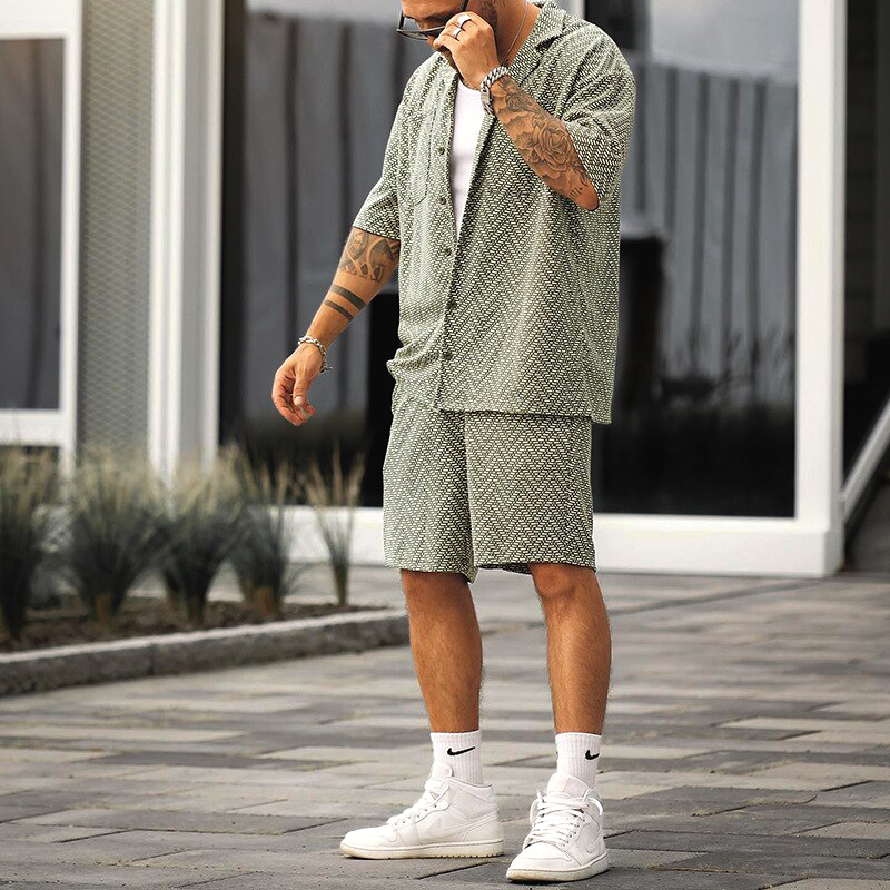 Completo Estivo Uomo con Camicia e Shorts