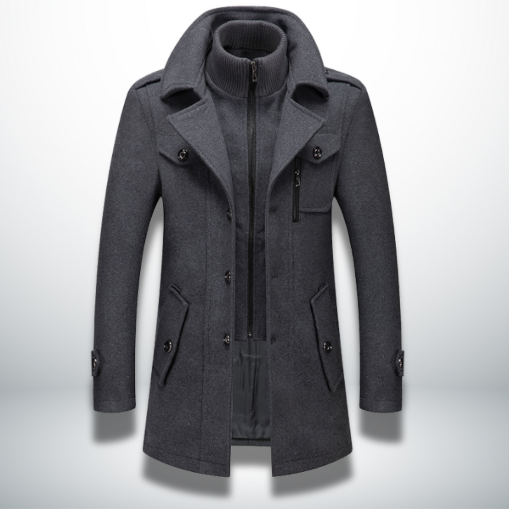 Cappotto Uomo Elegante con Bottoni
