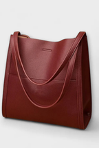Borsa Tote Strutturata con Tasca Frontale e Finitura Testurizzata