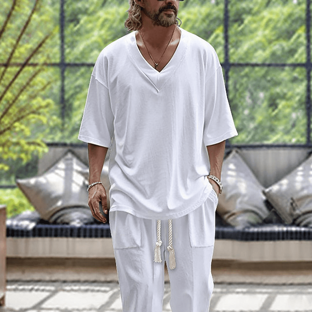 Completo Premium in Lino da Uomo – Eleganza Leggera e Comfort Naturale