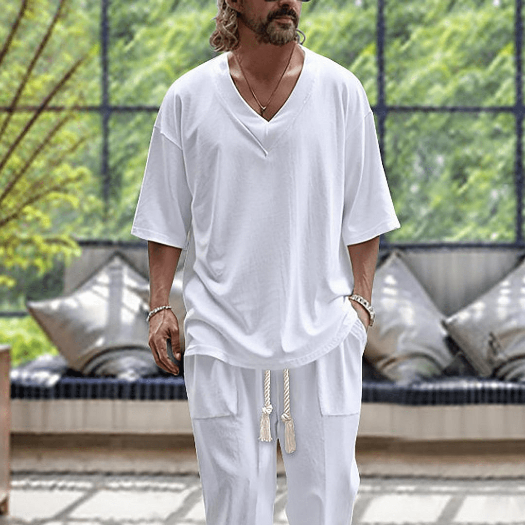 Completo Premium in Lino da Uomo – Eleganza Leggera e Comfort Naturale