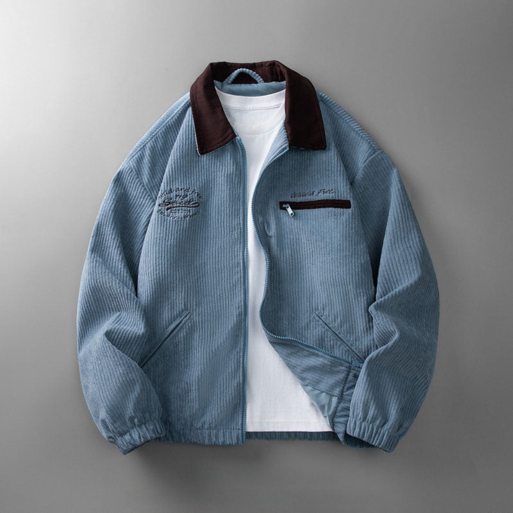 Chaqueta ligera para hombre con cremallera – Elegante y versátil para un estilo informal elegante