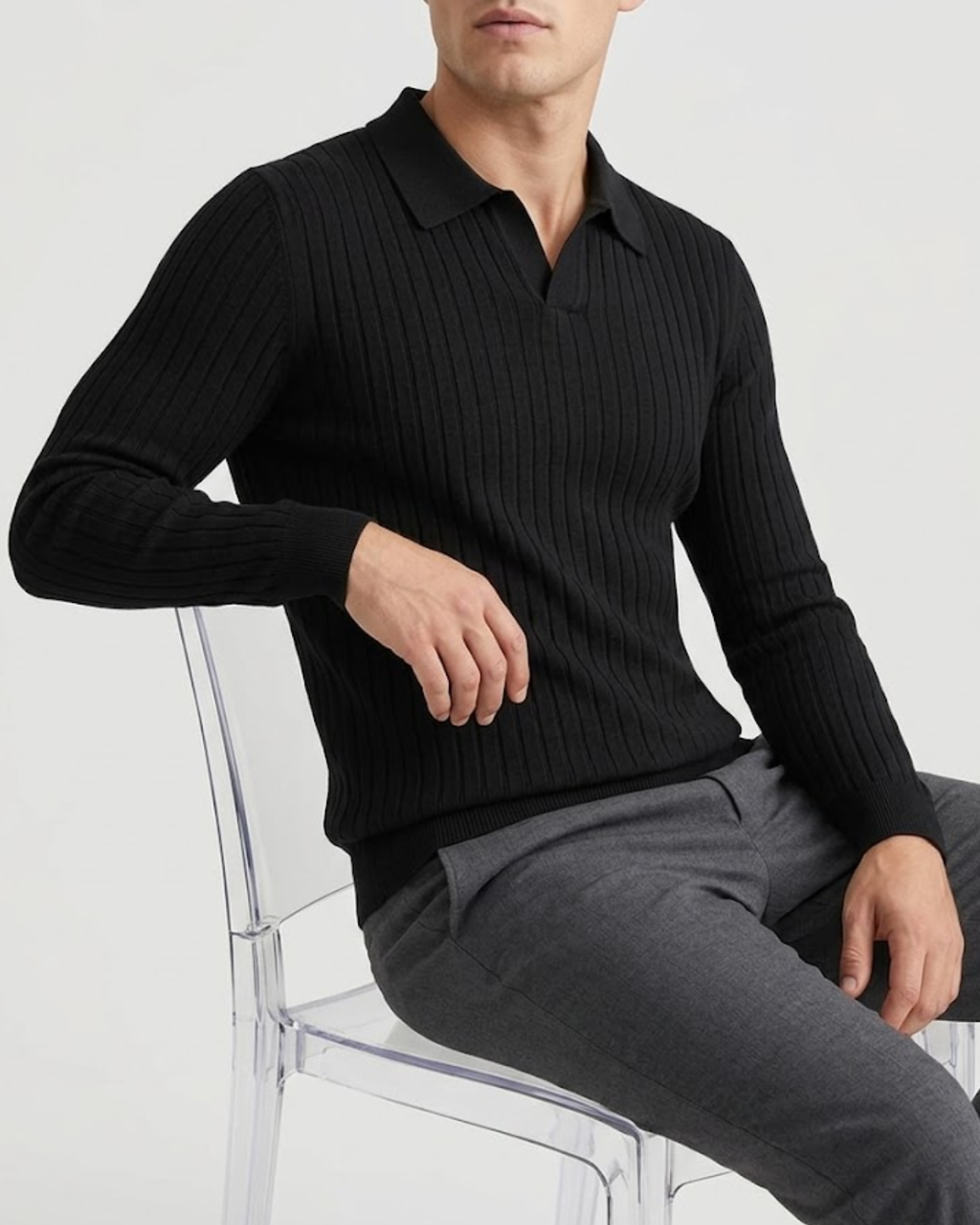 Polo Uomo Fred in Maglia a Costine