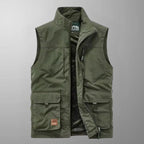 Chaleco cargo outdoor de hombre con múltiples bolsillos