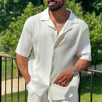 Completo da Uomo ANFINITE con Camicia e Pantaloni a Gamba Larga