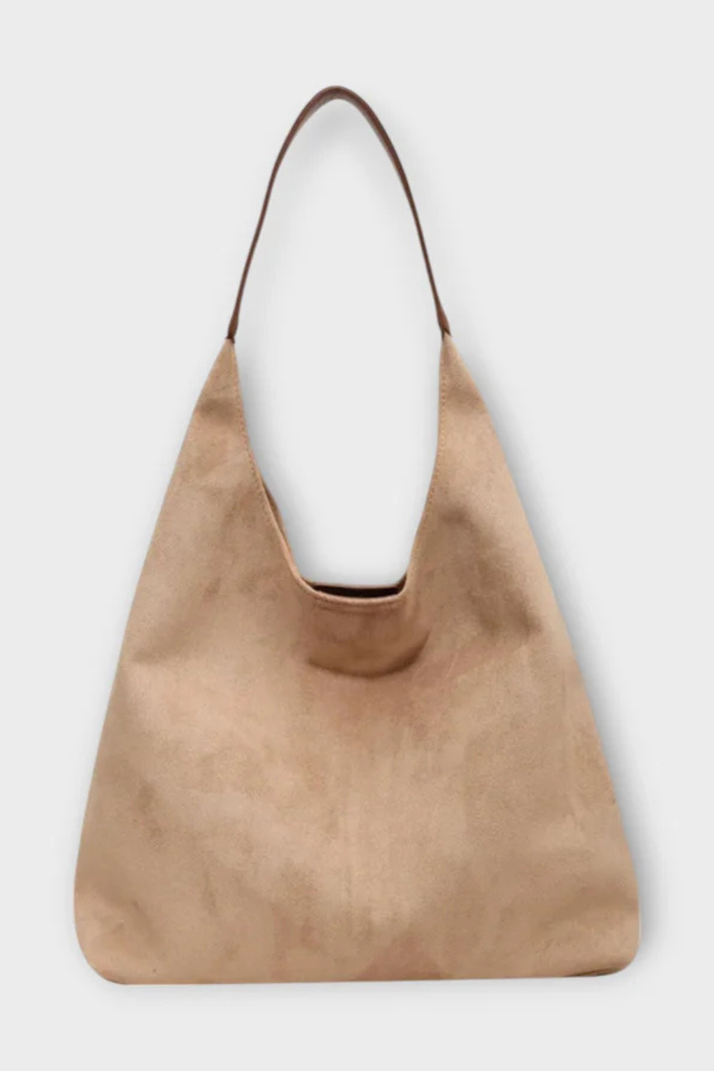 Minimalistisk Skuldertaske med Enkelt Håndtag og Ren Silhuet