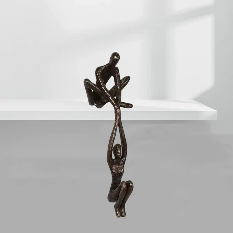 Scultura Amore Eterno e Forza – Decorazione Moderna in Resina per la Casa | Ornamento Simbolico e Regalo